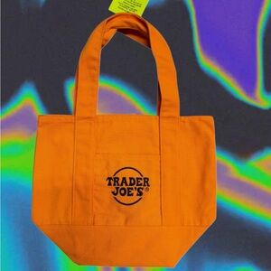 Trader Joe's Orange Halloween Tote Bag (Rare)